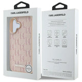 Karl Lagerfeld Hot Stamp Magsafe iPhone 16 Case - Pink