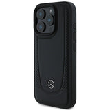 Mercedes Leather Urban Case for iPhone 16 Pro Max - Black