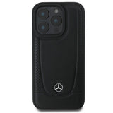 Mercedes Leather Urban Case for iPhone 16 Pro Max - Black
