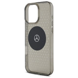 Mercedes MB Case Star Pattern for iPhone 16 Pro - Black