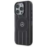 Mercedes MB Double Layer Crossed Lines MagSafe iPhone 16 Pro Case - sort
