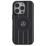 Mercedes MB Double Layer Crossed Lines MagSafe iPhone 16 Pro Case - sort