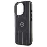 Mercedes MB Double Layer Crossed Lines MagSafe iPhone 16 Pro Case - sort