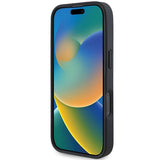 Mercedes MB Wood Imitation Leather MagSafe iPhone 16 Pro Case - rød