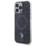 US Polo IML Ring MagSafe Case til iPhone 16 Pro Max - sort