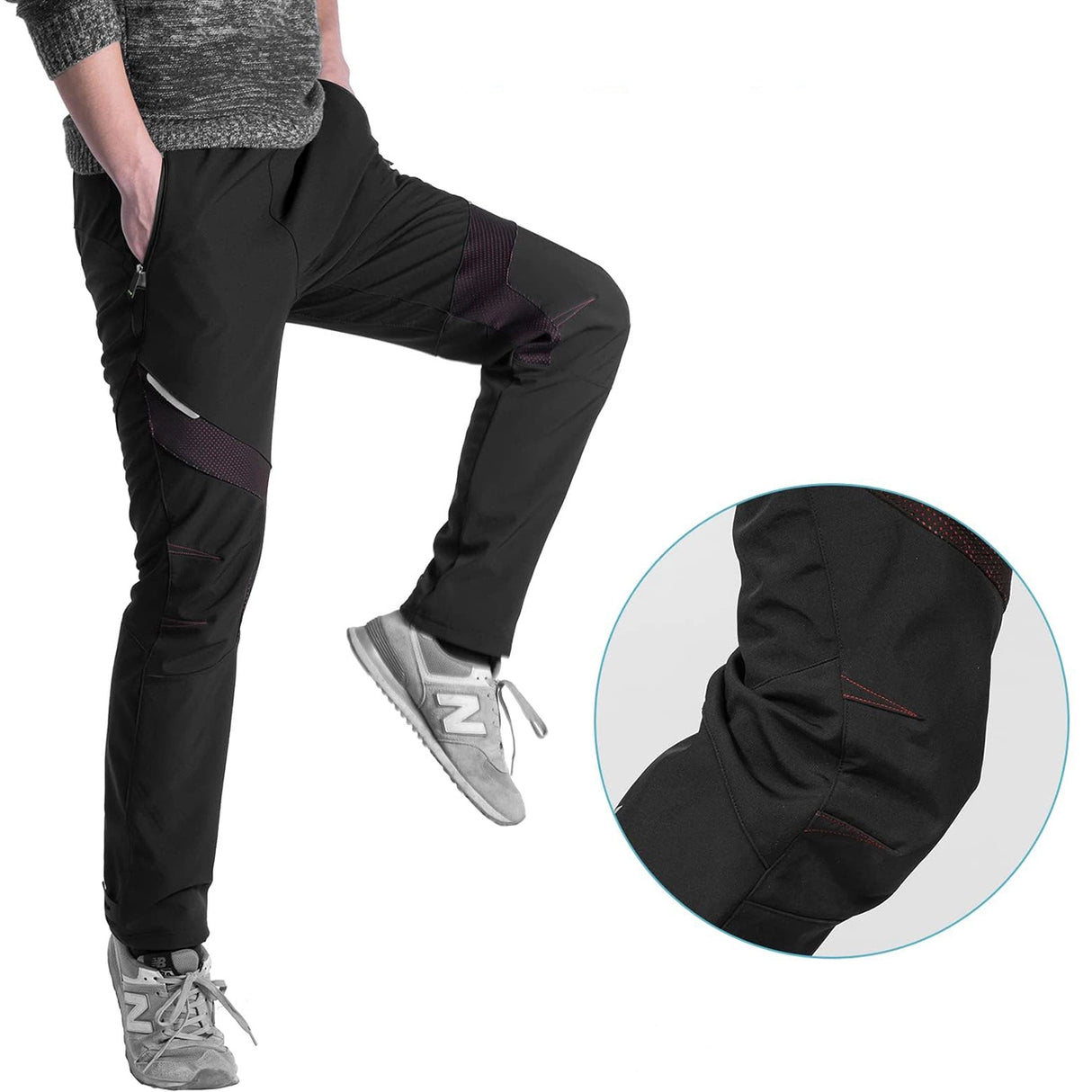 Rockbros Patrulje Cykling Vindtæt Sportsbukser M - sort