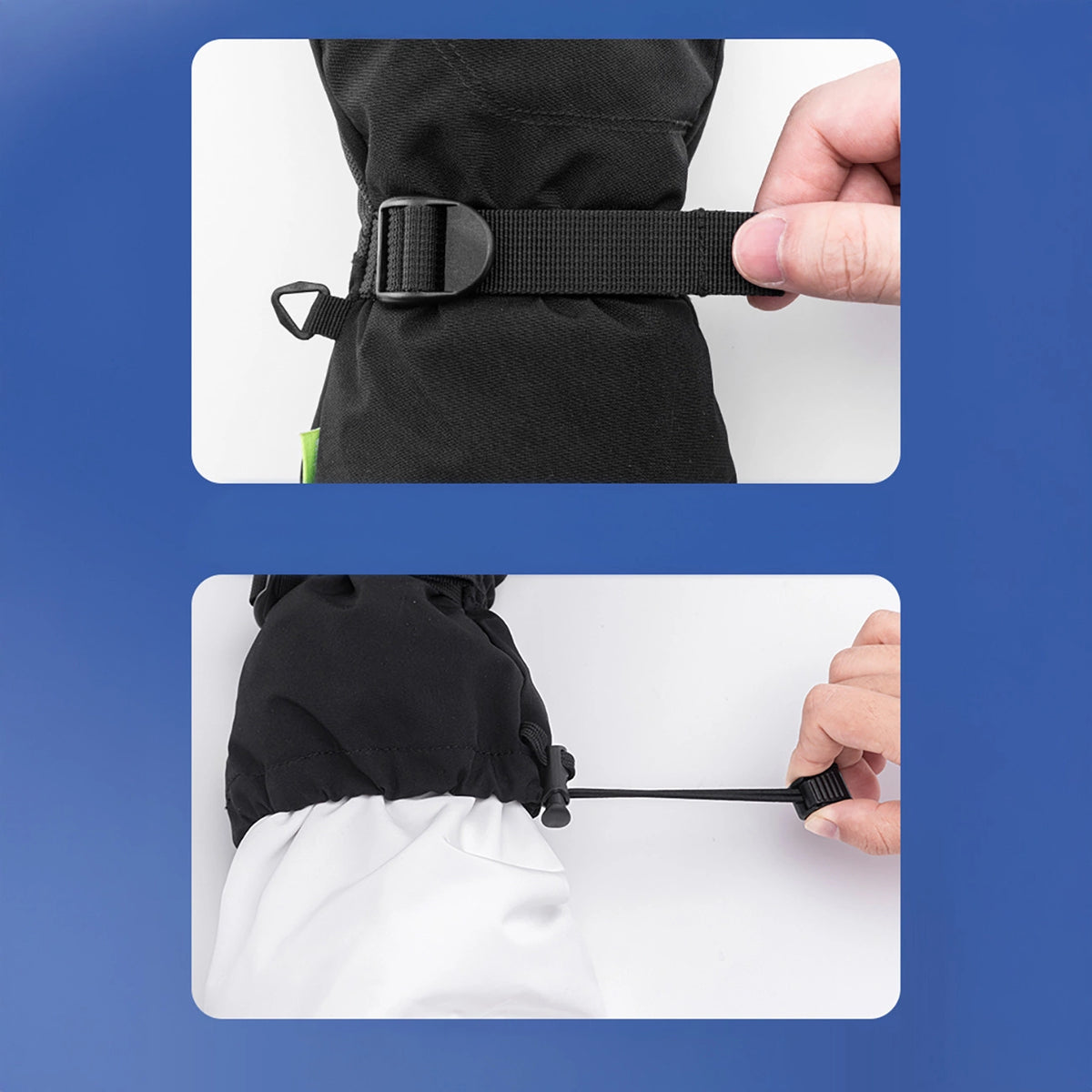 Qunature Finger Style Skihandsker Størrelse L - Sort