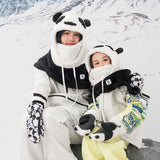 Qunature Panda Heat Transfer Skihandsker Børn Størrelse S - Sort/Hvid