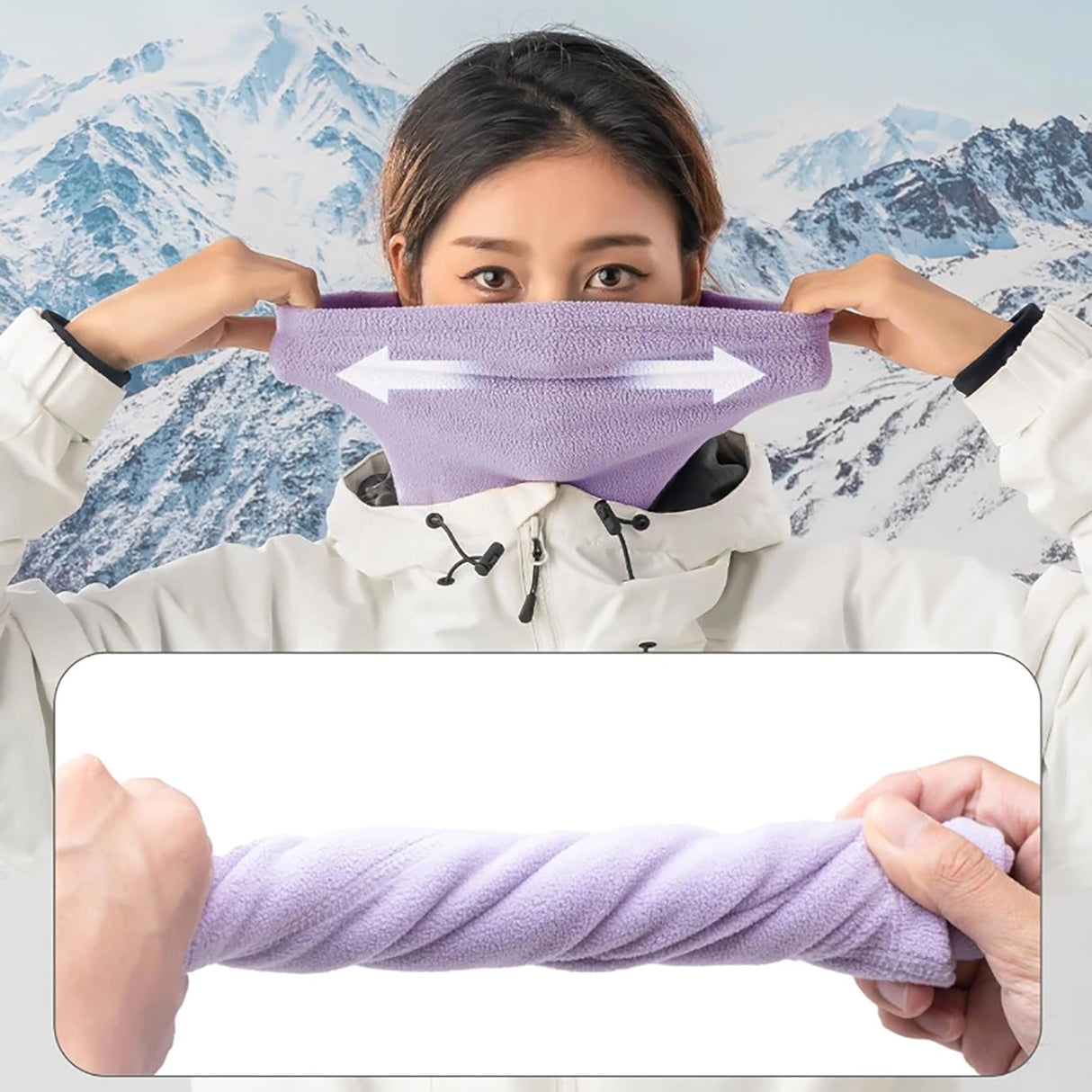 Qunature Oli ski scarf size M - pink