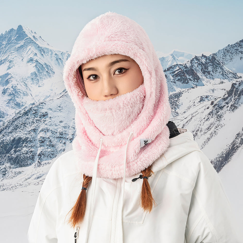 Qunature Arctic Velvet Ski Balaclava størrelse L - Pink