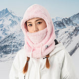 Qunature Arctic Velvet Ski Balaclava størrelse L - Pink