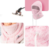 Qunature Arctic Velvet Ski Balaclava størrelse L - Pink