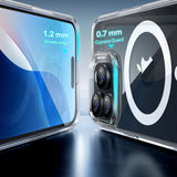 ESR Classic Hybrid Halolock MagSafe Case + tempereret glas til iPhone 16 Pro Max - Clear