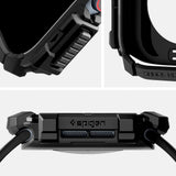 Spigen Rugged Armor Case for Apple Watch 10 (42mm) - Black