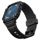 Spigen Rugged Armor Pro Apple Watch 10 (42mm) Strap Case - Black