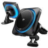 ESR Halolock CryoBoost MagSafe induktive opladerholder til instrumentbræt og luftventil med Qi 2 15W - sort