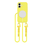 Tech-Protect MagNecklace MagSafe Case med Lanyard til iPhone 16 - Gul