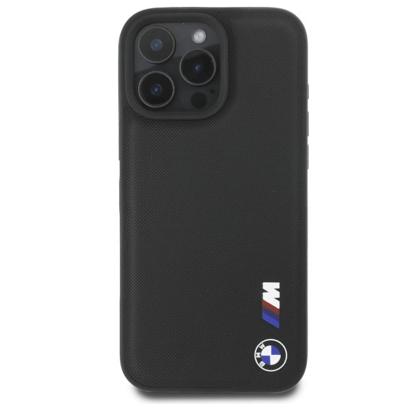 BMW Smooth Rubber Logo iPhone 16 Pro Max Case - sort
