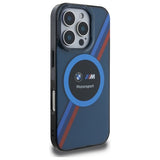 BMW Motosport IML Circle MagSafe-hylster til iPhone 16 Pro - marineblå