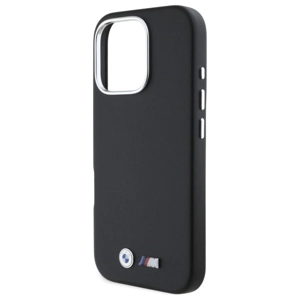 BMW M Smooth Full Wrapped Metal MagSafe Case til iPhone 16 Pro Max - sort