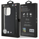 BMW M Smooth Full Wrapped Metal MagSafe Case til iPhone 16 Pro Max - sort