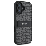 DKNY Texture Pattern Tonal Stripe iPhone 16 Case - sort