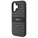 DKNY Texture Pattern Tonal Stripe iPhone 16 Case - sort