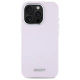 DKNY Liquid Silicone Small Metal Logo MagSafe iPhone 16 Pro Case - Pink