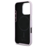 DKNY Liquid Silicone Small Metal Logo MagSafe iPhone 16 Pro Case - Pink