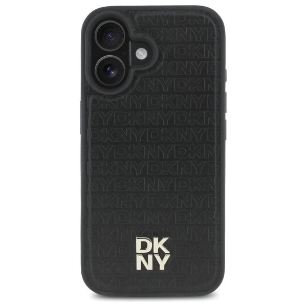 DKNY Repeat Pattern Stack Logo MagSafe iPhone 16 Case - sort