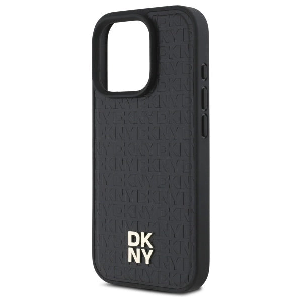 DKNY Repeat Pattern Stack Logo MagSafe iPhone 16 Pro Max Case - sort