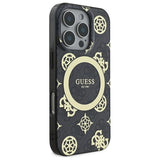 Guess IML Peony On 4G Baggrunds MagSafe-hylster til iPhone 16 Pro - sort