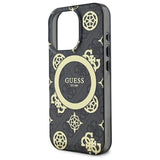 Guess IML Peony On 4G Baggrunds MagSafe-hylster til iPhone 16 Pro - sort