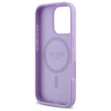 Guess Saffiano MagSafe-hylster til iPhone 16 Pro - lilla