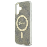 Guess IML 4G MagSafe Case til iPhone 16 Plus - Brunt