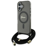 Guess Crossbody Cord Script MagSafe iPhone 16 Case - sort