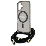 Guess Crossbody Cord Script MagSafe iPhone 16 Case - sort