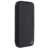 Mercedes Leather Wood Imitation iPhone 16 Case - Black