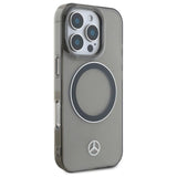 Mercedes Silver Ring MagSafe iPhone 16 Pro Case - Black