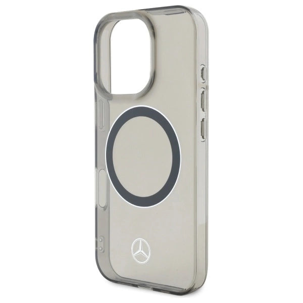 Mercedes Silver Ring MagSafe iPhone 16 Pro Case - Black
