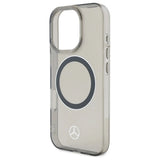 Mercedes Silver Ring MagSafe iPhone 16 Pro Case - Black