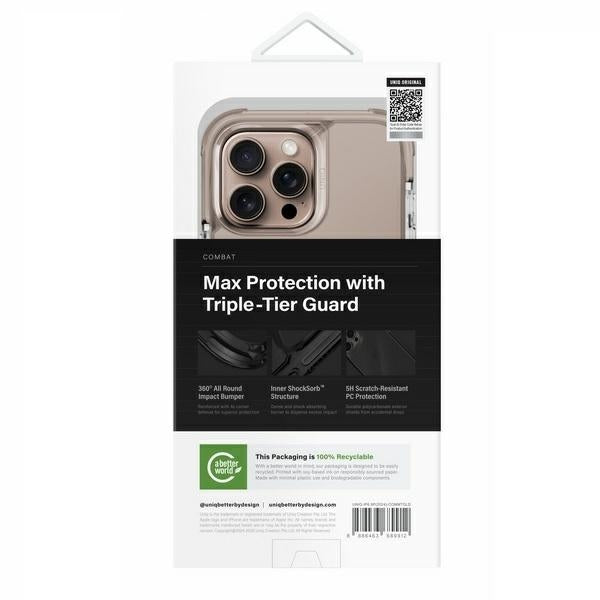 Uniq Combat Magclick opladningsfoder til iPhone 16 Pro Max - guld