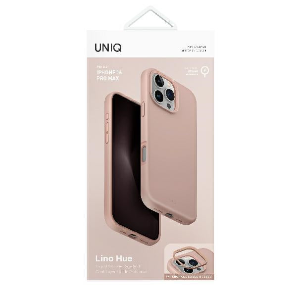 Uniq Lino Hue Magclick opladningsfoder til iPhone 16 Pro Max - Pink