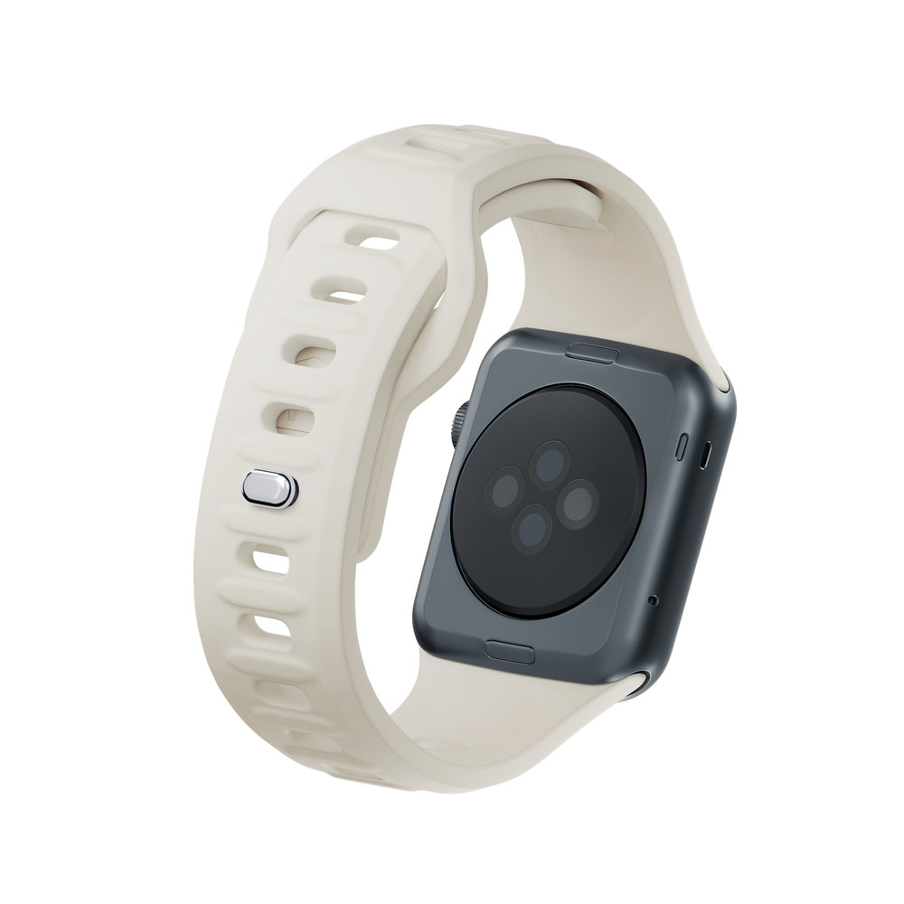 3mk Silicone Watch Strap for Apple Watch 38/40/41 mm - white