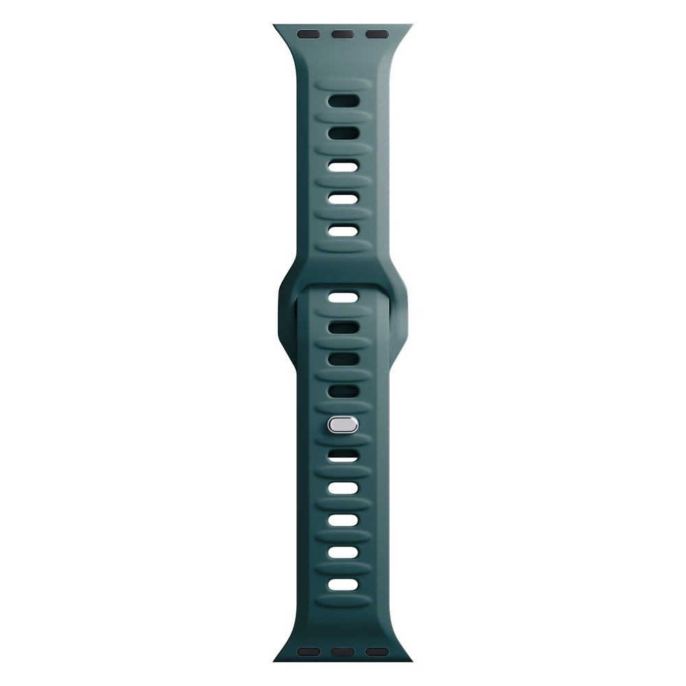 3mk Silicone Watch Strap for Apple Watch 42 / 44 / 45 / 49 mm - green