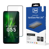 Hærdet glas 3mk HardGlass Max Lite Black til Motorola Moto G55 5G