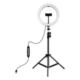 Puluz 1.1m stativ med RGBW LED belysning 26cm vlog / stream / smartphone PKT3044