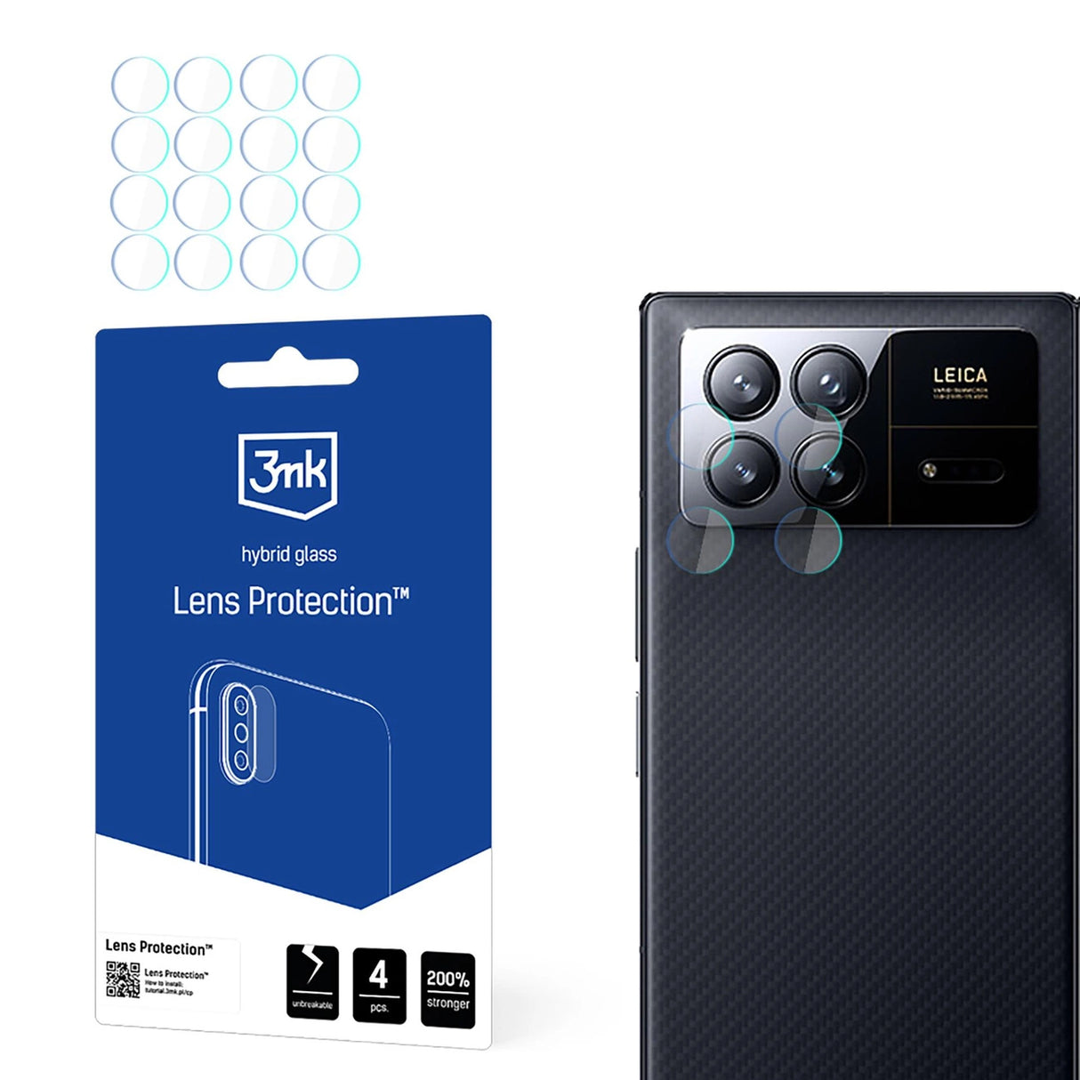 3mk Lens Protection kamera cover til Xiaomi Mix Fold 3 (foran)