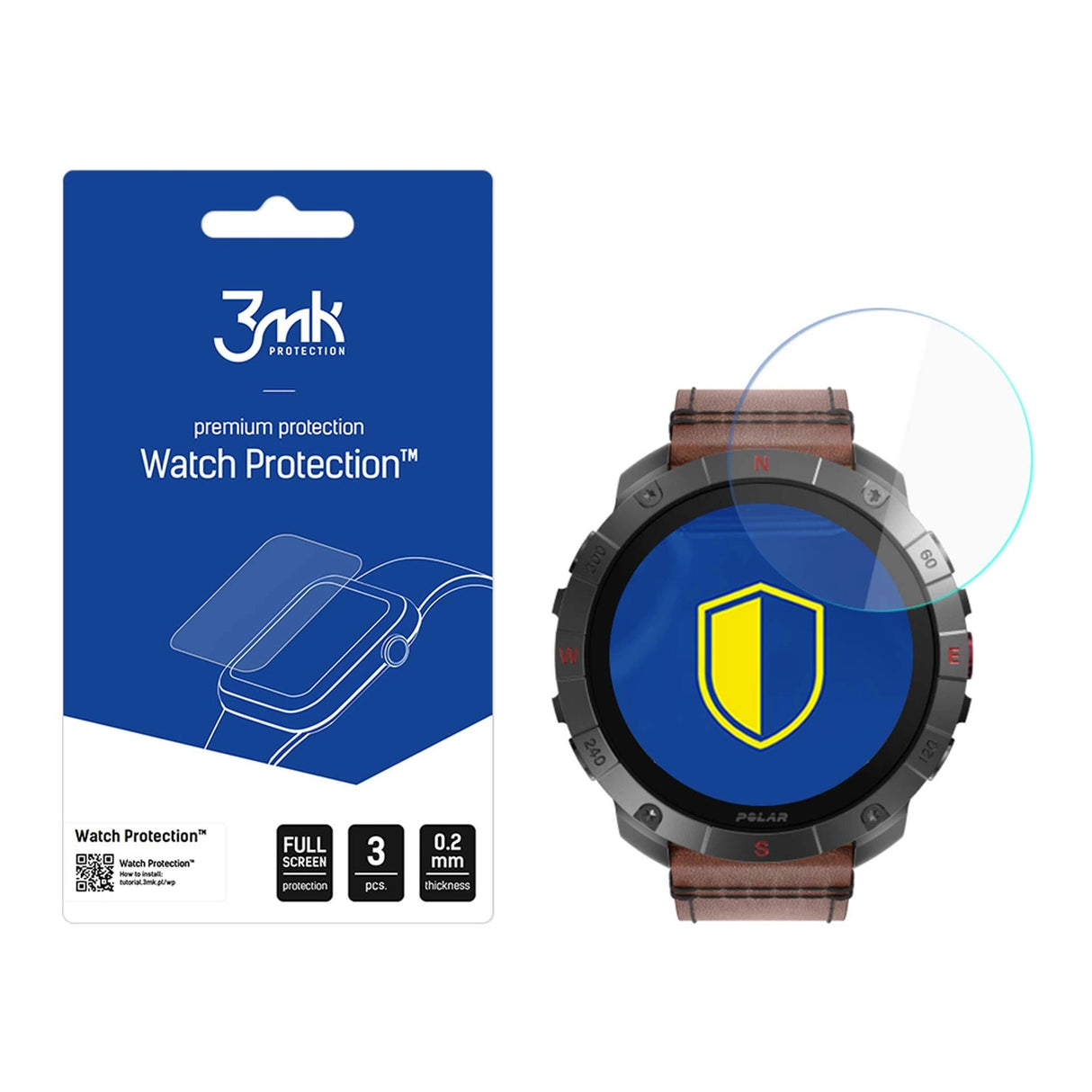 Hærdet glas 3mk Watch Protection FlexibleGlass for Polar Grit X2 Pro