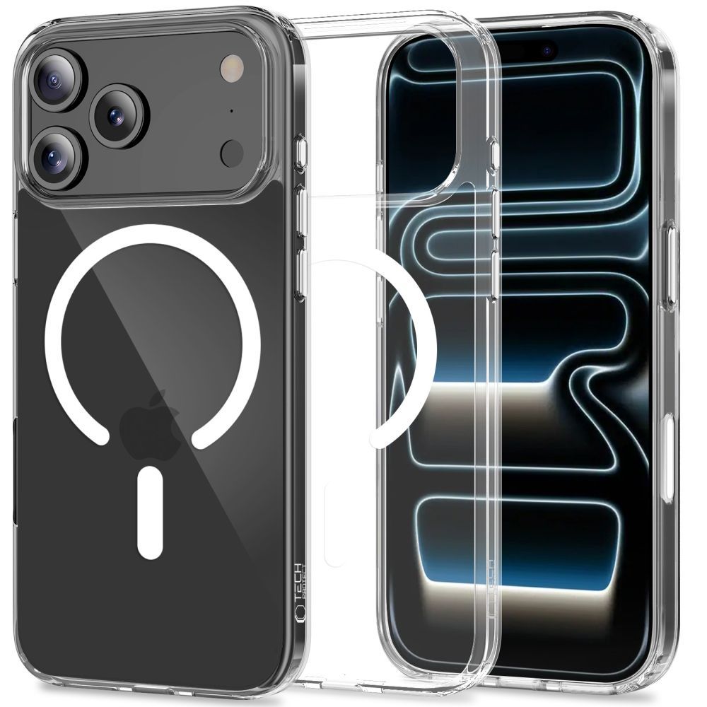 Tech Protect Flexair Hybrid Cc Magsafe Iphone 17 Pro Clear